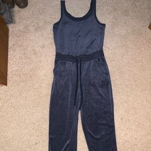 Navy blue jumpsuit tank top